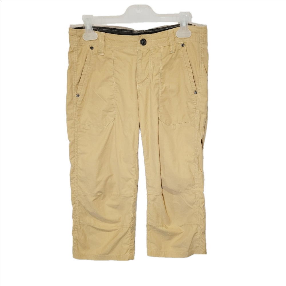 KUHL Kendra Embroidered Tan Cropped Pants